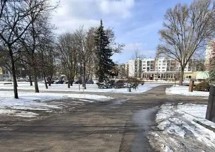 Miejsce docelowej lokalizacji Pomnika - widok od ul. Żabiej