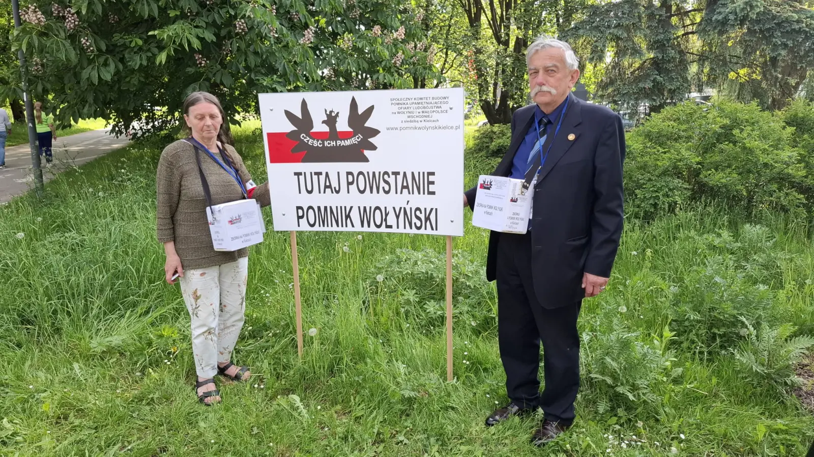 Zbiórka w miejscu lokalizacji Pomnika Wołyńskiego - zdjęcie główne