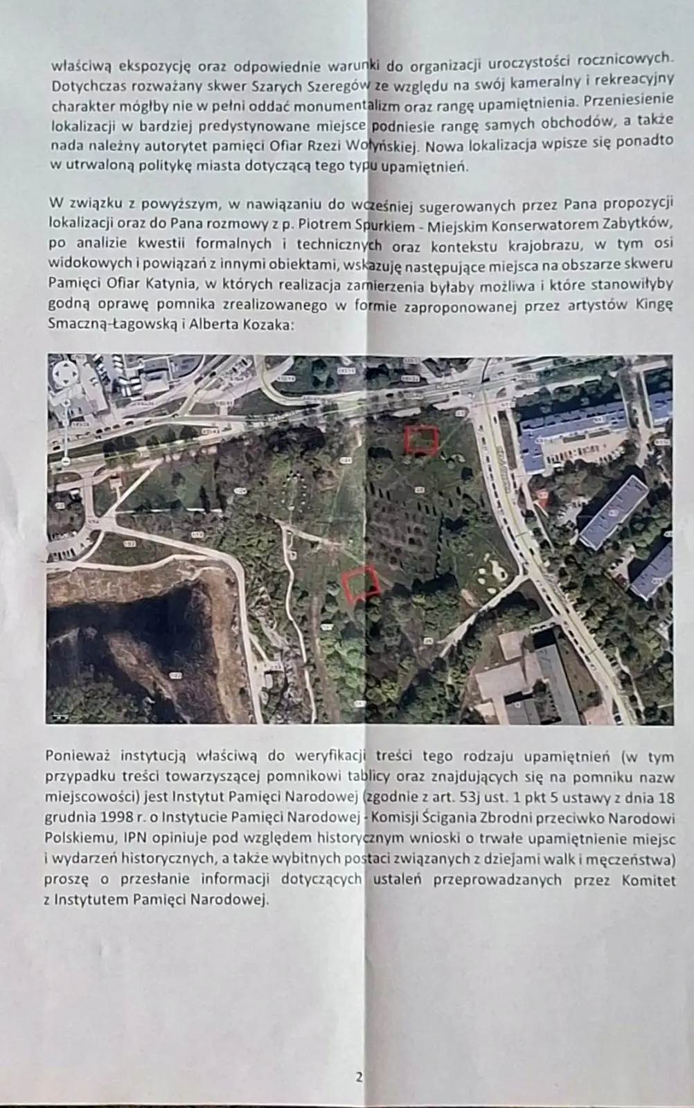Propozycja nowej lokalizacji dla Pomnika - miniatura 3